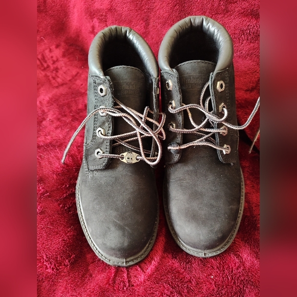 Vintage black Nelly chukka timberland boots size 7 - Picture 1 of 7